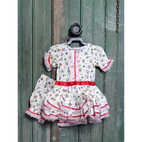 Vestido Caipira Tam Bebe Simples Rf1617t