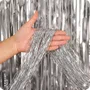 Adereço P/ Balão Cortina Reflex Slim Prata 25x50cm