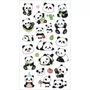 Adesivos Transparente 06 Folhas Panda Lovely Friend Tilibra