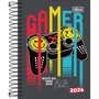 Agenda 2026 Diária Espiral Cinza Gamer Spice Tilibra