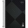 Agenda 2026 Espiral Diária Preto Zip Tilibra
