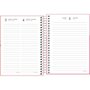 Agenda Pepper 2026 Feminina Azul Gatos Espiral  160 Folhas Tilibra