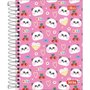 Agenda Pepper 2026 Feminina Pink Pandas Espiral  160 Folhas Tilibra