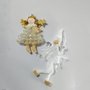 Anjo de Pendurar 14cm Branco Natalino Impulsetto
