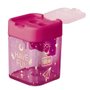 Apontador com Depósito 2 Furos Rosa Have Fun Doodles Tilibra