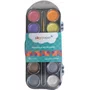 Aquarela 12 Cores Metalizada Com Pincel Skypaper