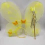 Asa Borboleta Amarela + Tiara e Varinha – Ref. 8211 GR