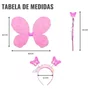 Asa Borboleta Lilás + Tiara e Varinha - Ref. 8211 GR