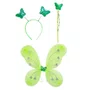 Asa Borboleta Verde + Tiara e Varinha - Ref. 8211 GR
