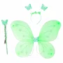 Asa Borboleta Verde + Tiara e Varinha - Ref. 8211 GR