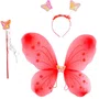 Asa Borboleta Vermelha + Tiara e Varinha – Ref. 8211 GR