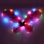 Asas de Borboleta LED e Glitter Vermelha Bazar Importadora