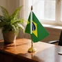 Bandeira Brasil Mesa 15x21cm Unidade