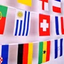 Bandeirola Países Da Copa Tecido