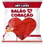 Bexiga Coração N.12 Vermelho C/ 25un Artlatex