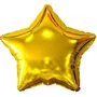 Bexiga Metalizada Estrela Ouro 25 cm Partiu