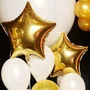 Bexiga Metalizada Estrela Ouro 25 cm Partiu