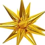 Bexiga Metalizada Estrela Sputnik Ouro 70cm Paf 566 Partiu