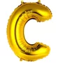 Bexiga Metalizada Letra C Ouro 16 Polegadas Partiu