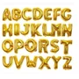 Bexiga Metalizada Letra L Ouro 16 Polegadas Silverplastic