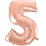 Bexiga Metalizada N. 5 Rose Gold 40 Cm