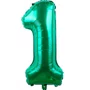 Bexiga Metalizada Nº 1 Verde 40cm Silverplastic