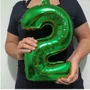 Bexiga Metalizada Nº 2 Verde 40cm Silverplastic
