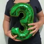 Bexiga Metalizada Nº 3 Verde 40cm Silverplastic