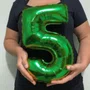 Bexiga Metalizada Nº 5 Verde 40cm Silverplastic