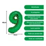 Bexiga Metalizada Nº 9 Verde 40cm Silverplastic