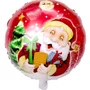 Bexiga Metalizada Papai Noel C/ Presente 45cm Unidade Neotrentina