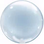 Bexiga Transparente Azul 60 Cm 24 Polegadas Cromus