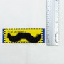 Bigode de Feltro Preto Autoadesiva Scoundrel Mustache Party