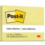 Bloco Adesivo Post-it 38mm x 50mm Amarelo C/ 4x100fls 3M
