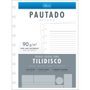 Bloco de Folhas para Caderno Tilidisco Pautado 80 fls Tilibra