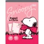 Bloco de Papel para Carta com 50 Folhas Rosa Snoopy Tilibra