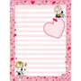 Bloco de Papel para Carta com 50 Folhas Rosa Snoopy Tilibra