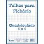 Bloco Folhas Para Fichário Quadriculado 1cm x 1cm 50 Folhas Tamoio