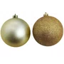 Bola de Natal 10cm Ouro Fosca/Glitter 2 Un Matsumoto