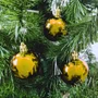 Bola de Natal 6cm Dourado Brilhante 3 Un Global