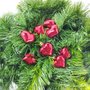 Bola de Natal Coração 4cm Vermelho Brilhante com 8 Unidades Global
