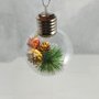 Bola de Natal 8cm Transparente Lâmpada Decorada Matsumoto