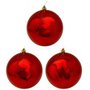Bola de Natal 6cmVermelha Brilhante 3 Un Global