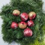 Bola de Natal 6cm Vermelha Glitter e Frases 12 Un Global