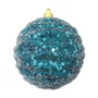 Bola Natal Decorada Azul 8 cm Ref. RHT130647LB8 Unidade