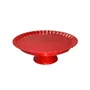 Boleira Redonda Vermelho Cereja 23x8cm Massari