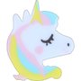 Borracha Plástica Rosa Unicornio Dreams Tilibra