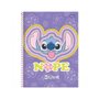 Caderno Espiral Capa Dura 80 Fls Lilás Nope Stitch Foroni