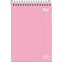 Caderneta Anotações 1/4 Cores 80 Fls Rosa Zip Tilibra