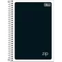 Caderneta Esp 1/8 Capa Dura 80 Fls Preto Zip Tilibra